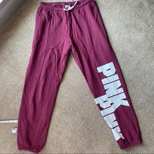 PINK maroon sweatpants